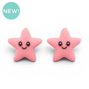 3-D Starfish Silicone Focal Bead 28x28x13mm (Package of 2)
