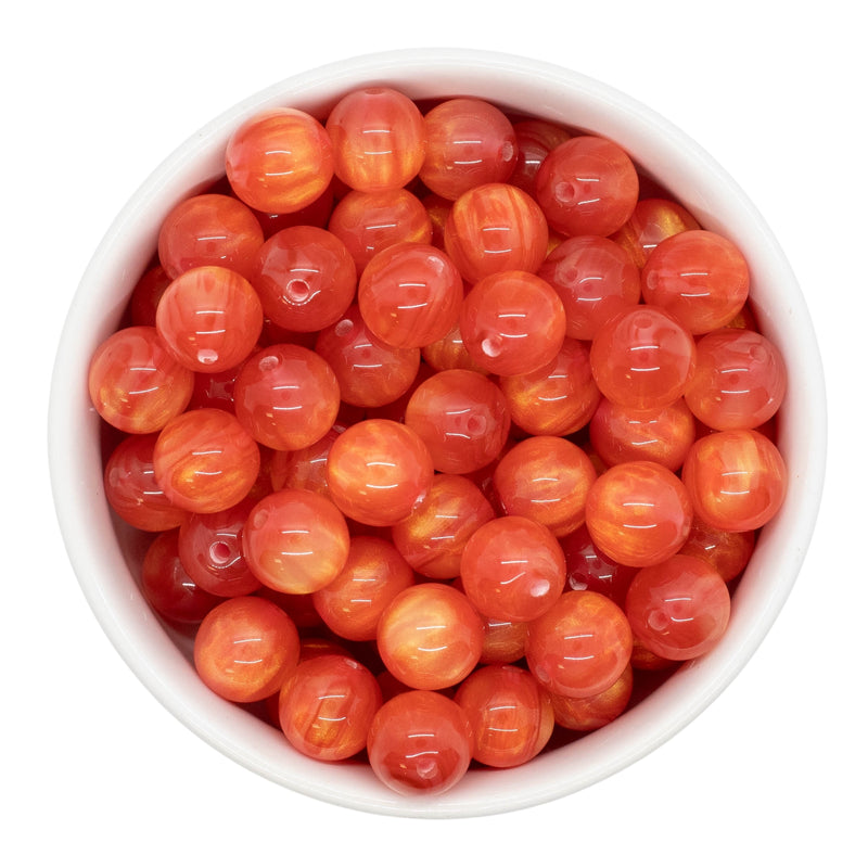Red Pearly Luster Beads 12mm (Package of 20)