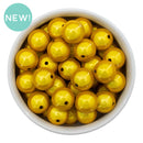 School Bus Yellow Illusion Beads 16mm (Package of 10)