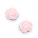 3-D Light Pink Rose Silicone Focal Bead 20mm (Package of 2)