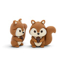 3-D Squirrel Silicone Focal Bead 28x28x15mm (Package of 2)