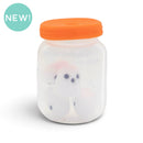 3-D Ghost Filled Halloween Jar Silicone Focal Bead 25x17x17mm (Package of 1)