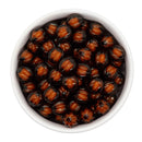 Coffee Translucent Pumpkin White Core Beads 12mm (Package of 20)