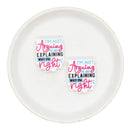 I'm Not Arguing I'm Just Explaining Why I'm Right Silicone Focal Bead 30x26mm (Package of 2)