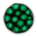 Kelly Green Satin Finish Beads 20mm (Package of 10)