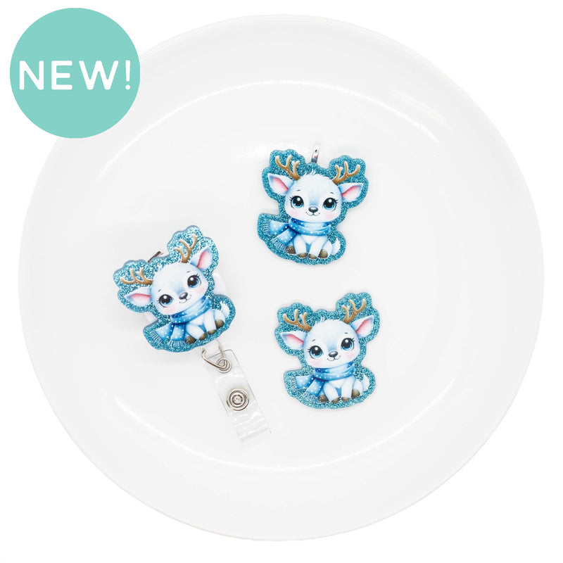 Winter Deer Acrylic Accent 44x42mm (Package of 1)