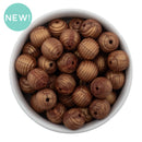 Antique Copper Metallic Spiral 15mm Silicone Beads (Package of 10)