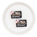 Be Real Not Perfect with 3-D Pink Bow Silicone Focal Bead 22x33x11mm (Package of 2)