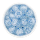 Sky Blue Bubble Beads 20mm (Package of 10)