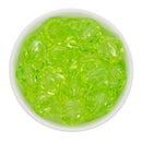 Lime Green Translucent Facet Beads 20mm (Package of 10)