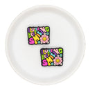 Always Keep Smiling Silicone Focal Bead 23x30mm (Package of 2)