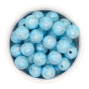 Shimmery Baby Blue Heart Inlay Beads 16mm (Package of 10)