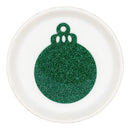 Glitter Ornament Acrylic Blank 74x56mm w/Gold Cord (Package of 1)