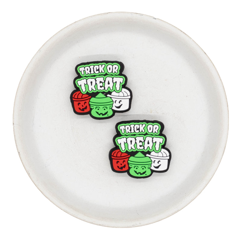 Trick or Treat Pails Silicone Focal Bead 30x28mm (Package of 2)