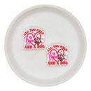 All You Need is Love and a Dog Silicone Focal Bead 28x27mm (Package of 2)