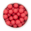 Red Glitter Silicone Beads 15mm (Package of 10)