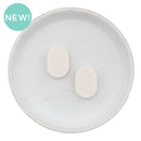 Flower Engraved Linen Accent Silicone Focal Bead 18x26mm (Package of 2)