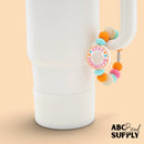 Stay Pawsitive Silicone Focal Bead 28mm (Package of 2)