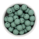 Eucalyptus Green Silicone Beads 15mm (Package of 10)