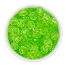 Lime Green Translucent Facet Beads 12mm (Package of 20)