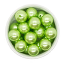 Chartreuse Pearl Beads 20mm (Package of 10)