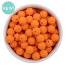 Orange Solid Pumpkin 12mm Silicone Beads (Package of 10)