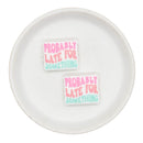 Probably Late for Something Silicone Focal Bead 24x29mm (Package of 2)