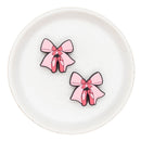 Ballet Slippers w/Bow Silicone Focal Bead 28x29mm (Package of 2)