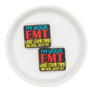I'm Your EMT - What Stupid Thing Did You Just Do Silicone Focal Bead 34x28mm (Package of 2)