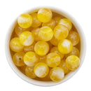 Yellow Shimmer & Pearly Luster Duo Beads 16mm (Package of 10)