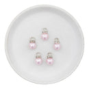 Powder Pink Faux Pearl Bauble Charm 17x10mm (Package of 5)