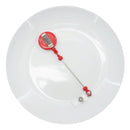Red Solid Beadable Badge Reel (Package of 1)