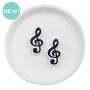 Musical Note Silicone Focal Bead 36x19mm (Package of 2)