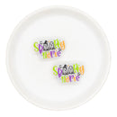 Spooky Nurse Glitter Silicone Focal Bead 30mm (Package of 2)