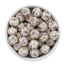Halloween & Flowers Printed Silicone Beads 15mm (Package of 10)