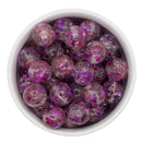 Magenta Heart Sequin & Glitter Beads 16mm (Package of 10)