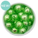 Chartreuse Foil Core Beads 20mm (Package of 10)