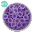 Violet Frosted Color Core Beads 16mm (Package of 10)