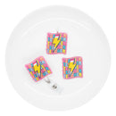 Teacher Pencil Lightening Bolt Acrylic Accent 43x40mm (Package of 1)