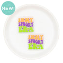 In My Spooky Era Glitter Silicone Focal Bead 25x27mm (Package of 2)