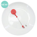 Red Solid Beadable Badge Reel (Package of 1)