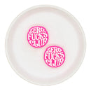 Zero Fucks Club Silicone Focal Bead 28mm (Package of 2)