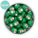 Merry Christmas Santa Printed Beads 16mm (Package of 10)