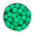 Jungle Green Silicone Beads 15mm (Package of 10)