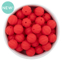Red Pumpkin Silicone Beads 15mm (Package of 10)