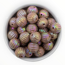 Latte Iridescent Pumpkin Beads 16mm (Package of 10)