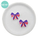 Buffalo Bills Printed Bow Silicone Focal Bead (Package of 2)