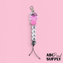 A-Z Letter/Alphabet Silicone Beads w/Vertical Hole 15mm (Package of 1)