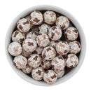 Teddy Bear Printed Silicone Beads 15mm (Package of 10)