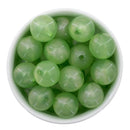 Chartreuse Green Translucent Shimmer Beads 20mm (Package of 10)